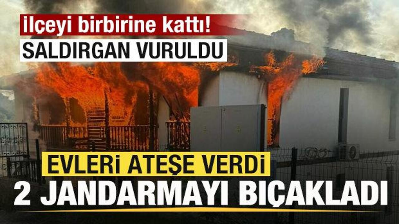 ilceyi birbirine katti evleri atese verdi 2 jandarmayi bicakladi saldirgan vuruldu 7v7flKK1.jpg